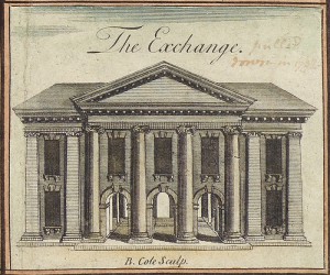 The first Commodities Exchange, 1745